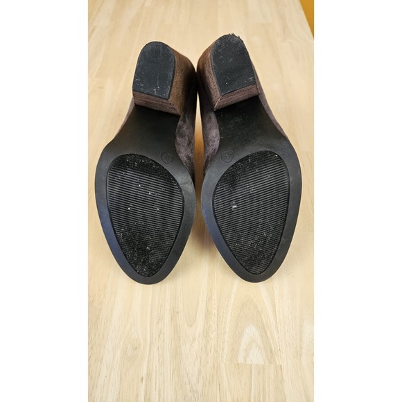 Cato Gray Suede Slip-on Mule Booties Sz 9M - Picture 7 of 8